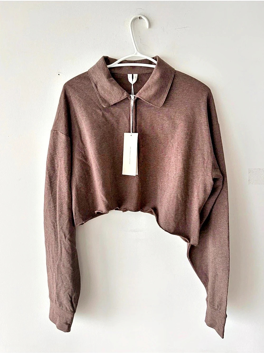 Arket Women's Organic Cotton Cropped Sweatshirt Size M New